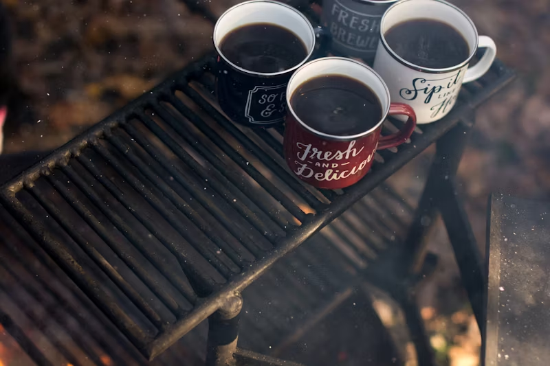 how morning drinks on a grill