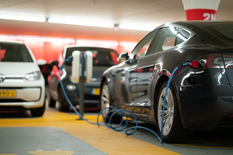 public electric vehicle charging spot