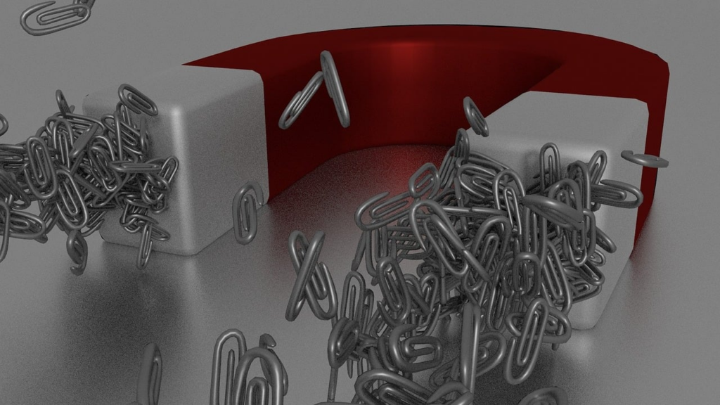 magnet pulling metal