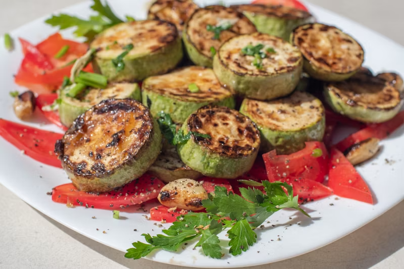fried zucchini on a plate