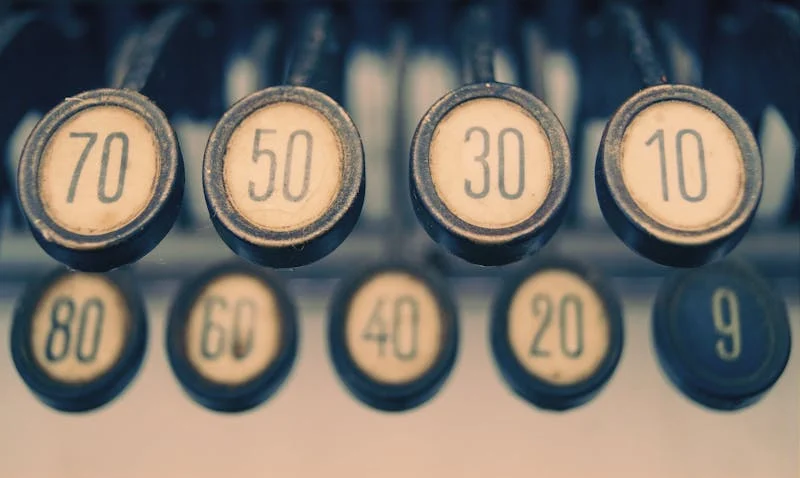 assorted levers with different numbers on them