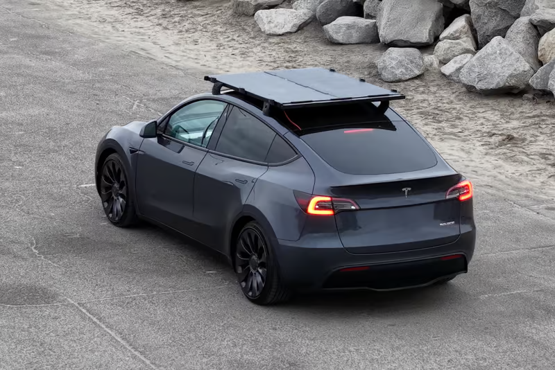 How the product-attached EV looks from the rear