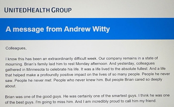 A message from Andrew Witty