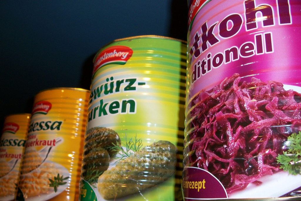 canned vegetables