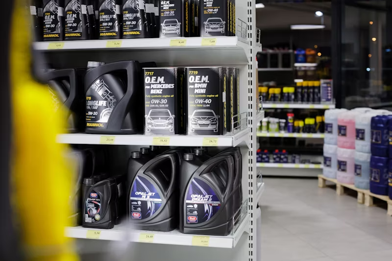 motor oil available at a store