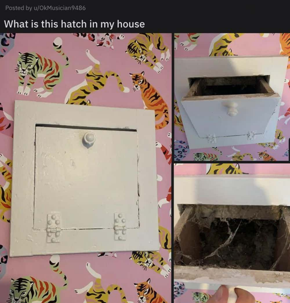 Strange hatch inside a house