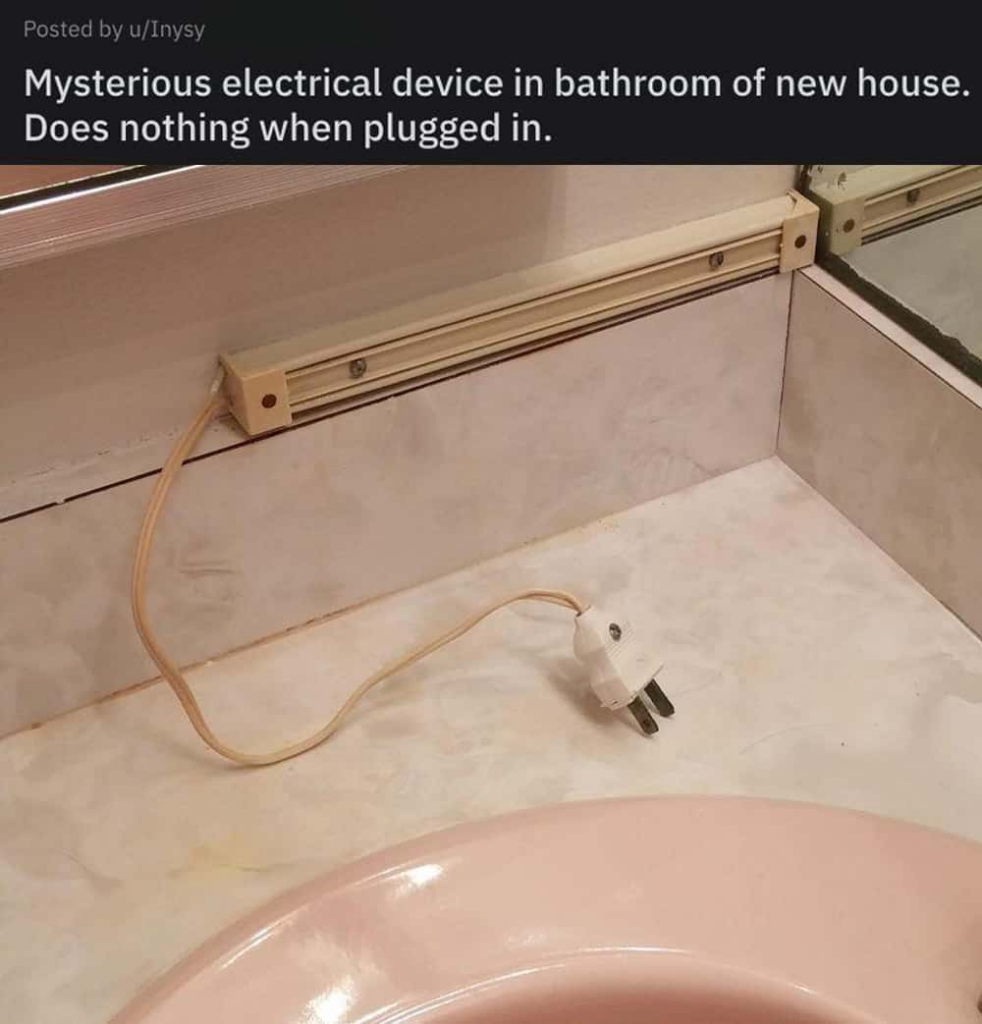 Plug in the bathroom