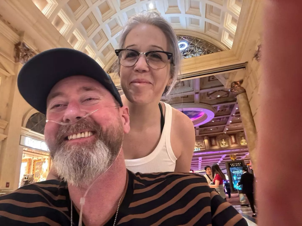 Scott with his wife, Charlotte, 48 