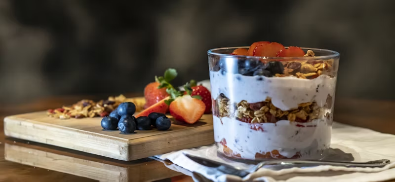 a bowl of yogurt