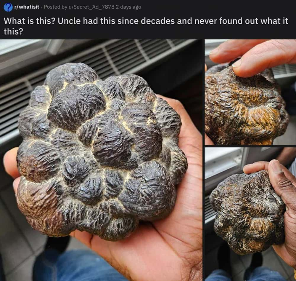 A strange bulbous rock