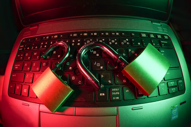 locks on a laptop