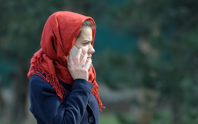 woman on phone