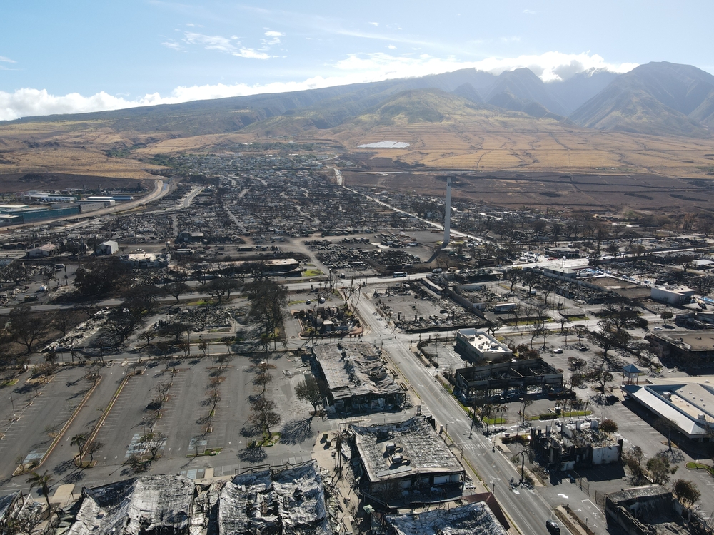 Views of Lahaina after the wildfires in Maui
