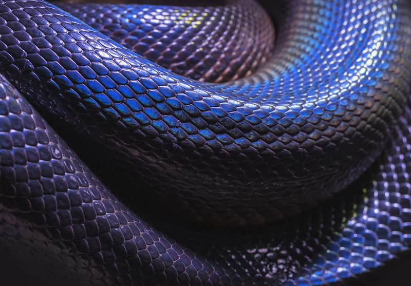 a snake's coils