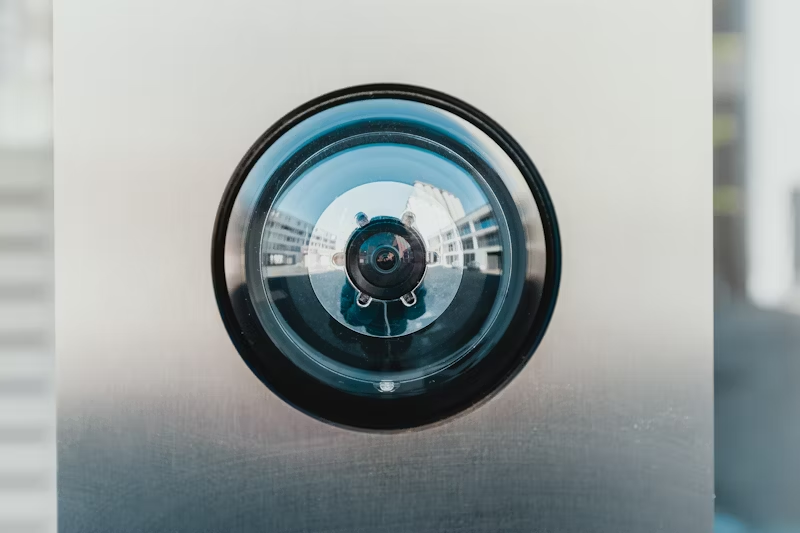 a security camera lens