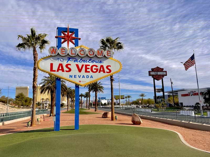 The Las Vegas sign