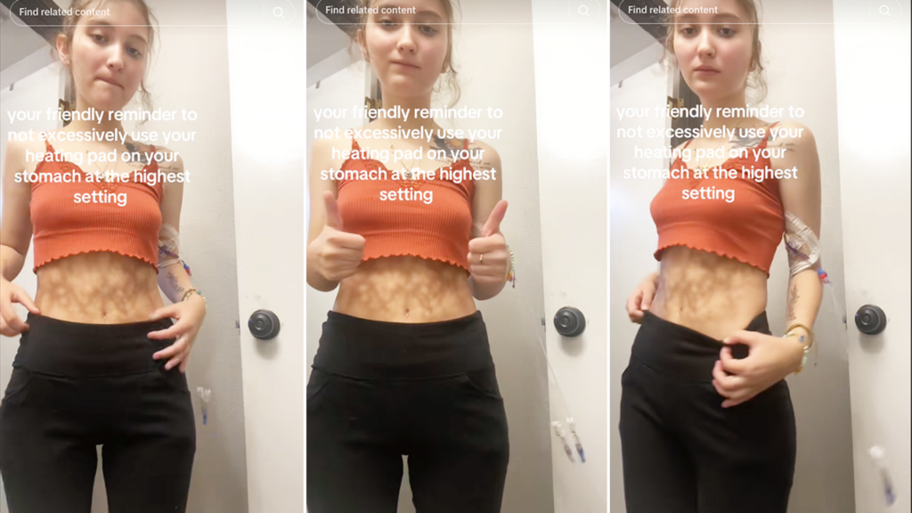 Faith Harrell in a TikTok video, which currently has seven million views