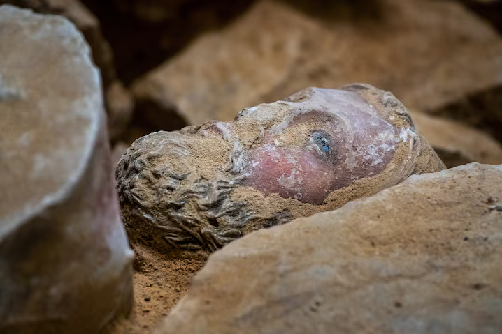 One of many of the recovered artifacts, which had been lost for centuries
