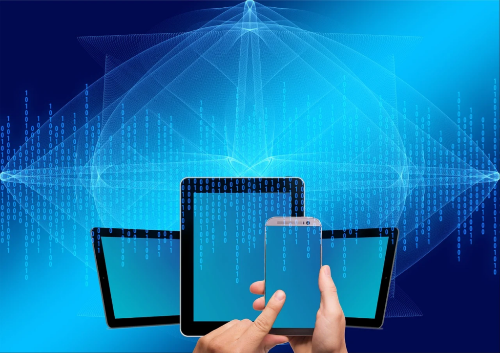 technology syncing up to an internet connection