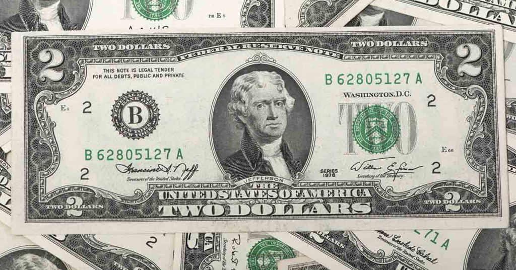 If You Have a Two Dollar Bill It Could Be Worth Thousands - Featured image