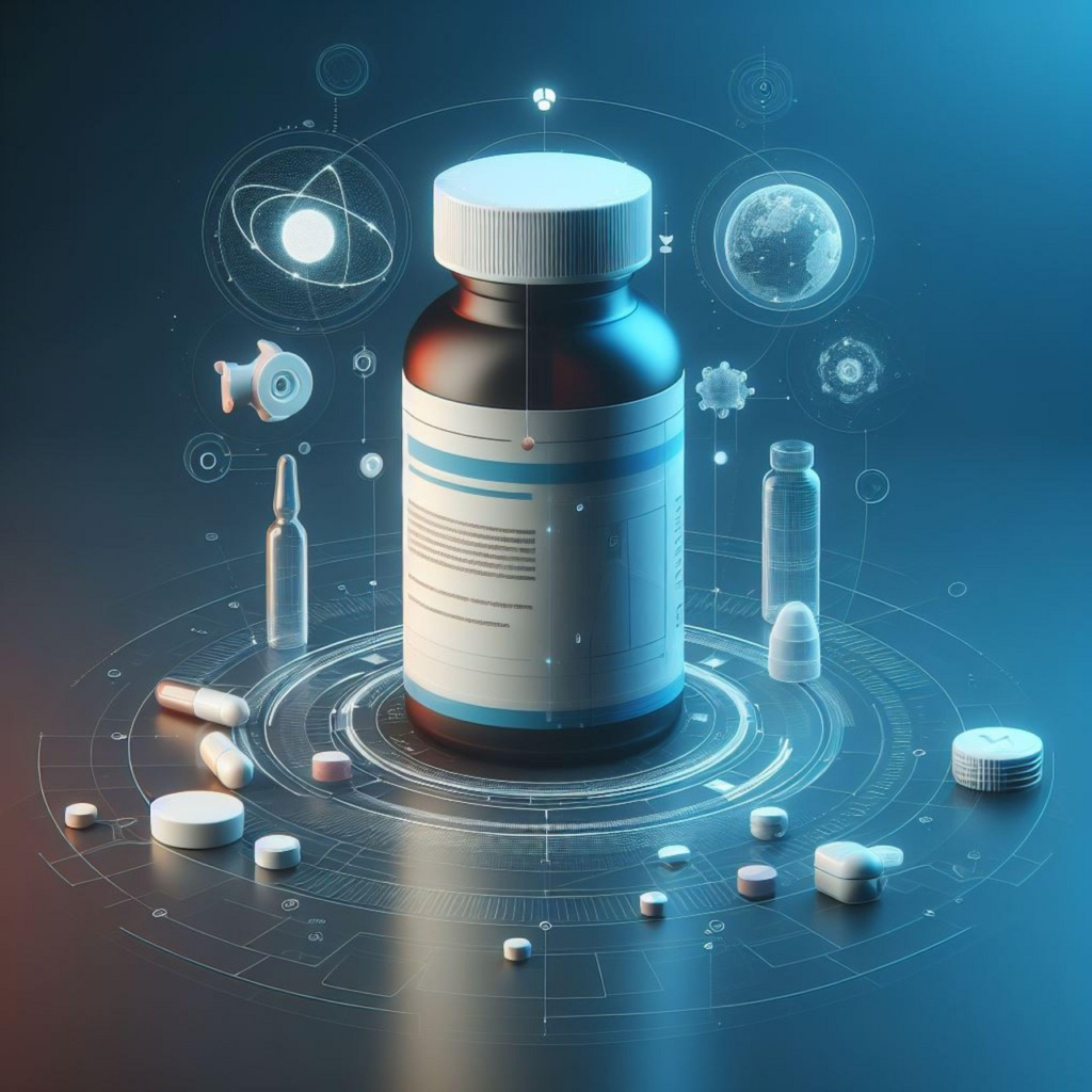 a clearly-ai generated image of medicine