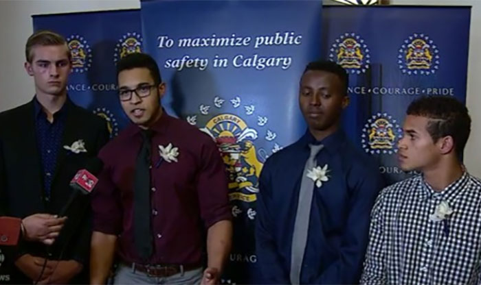 four teens award ceremony