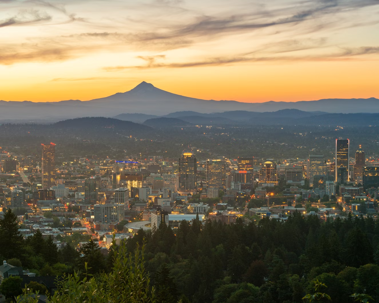 portland, oregon city scape