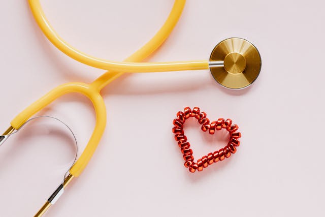 heart and stethoscope