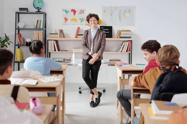 teacher and class