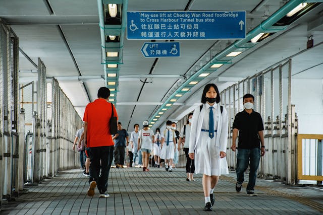 people wearing masks