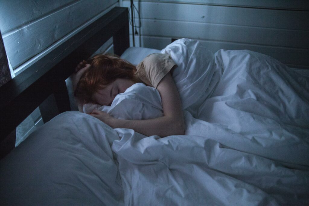 woman sleeping peacefully 