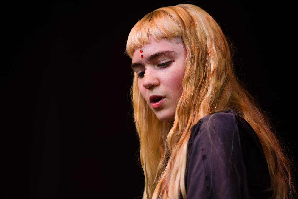 SEATTLE - JULY 21, 2012: Indie Pop star Grimes performs on the main stage during the Capitol Hill Block Party in Seattle on July 21, 2012.
