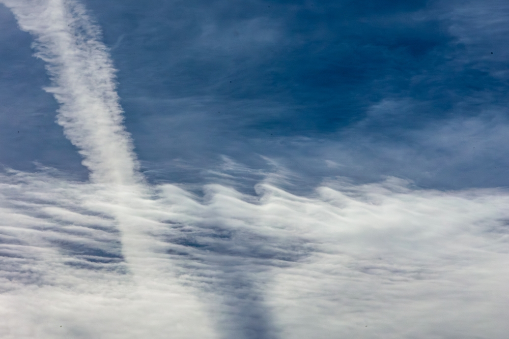 impressive Kelvin Helmholtz clouds in the sky