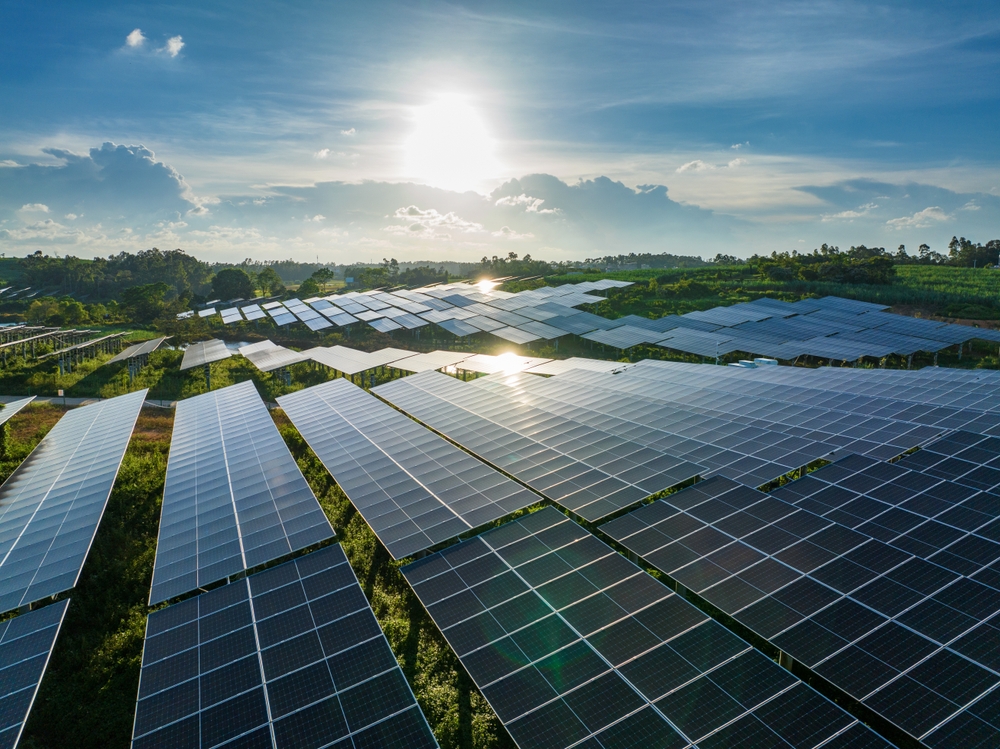 solar panels city at china