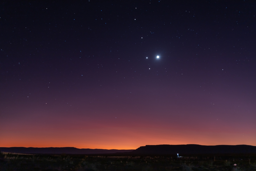 Aligned Planets Seen in Tankwa Karoo April 2022