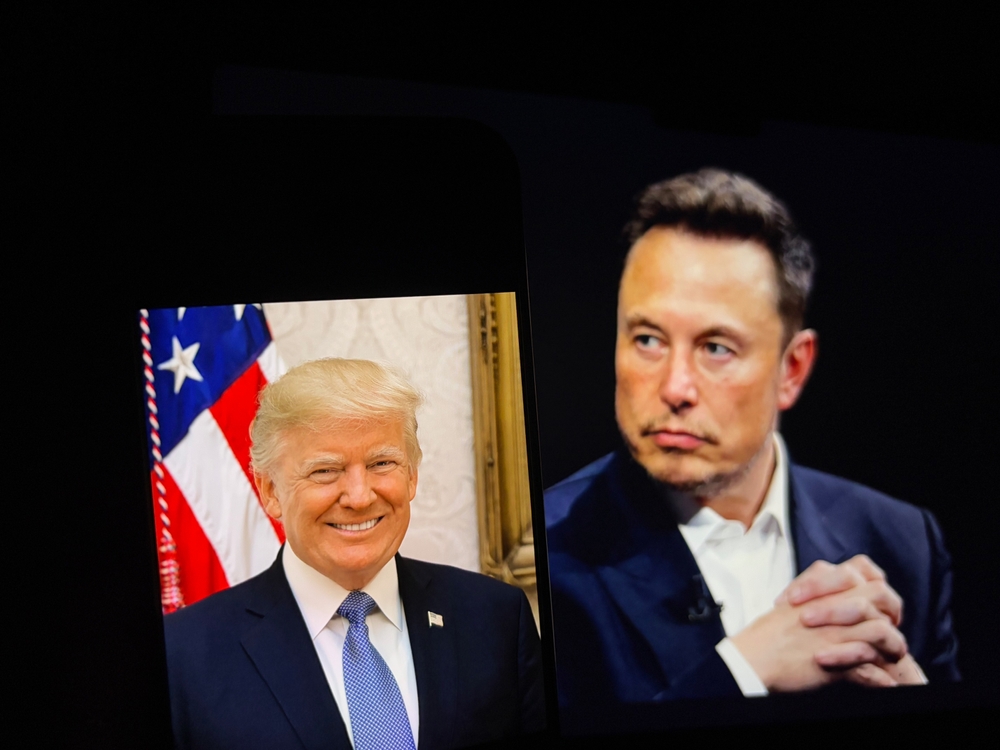 Toronto, Canada - December 20 2024 President-elect Donald Trump announced that Elon Musk, Tesla and SpaceX CEO would co-lead a new “Department of Government Efficiency”
