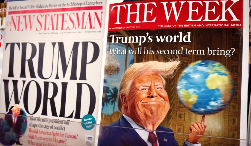 Donald Trump headlines - News Magazine headlines covering second term of president Donald Trump, his world view and foreign policy following presidential election victory.