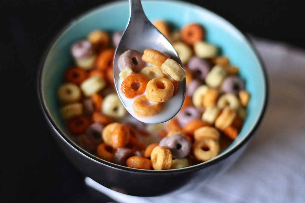 sugary cereal