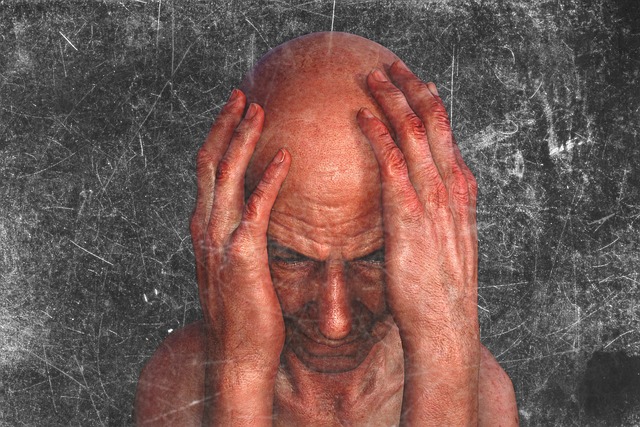 man suffering from psychiatric disorder