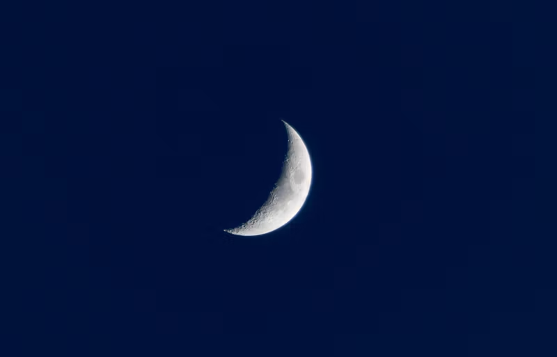 a crescent moon