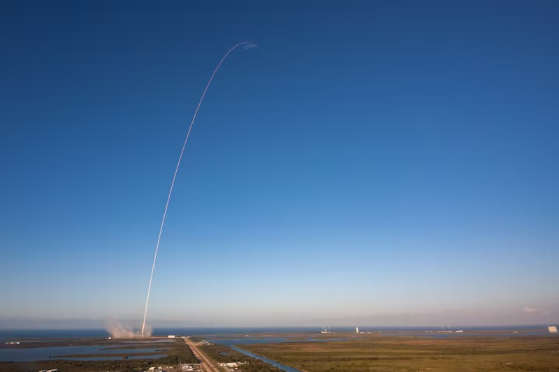 a SpaceX test flight
