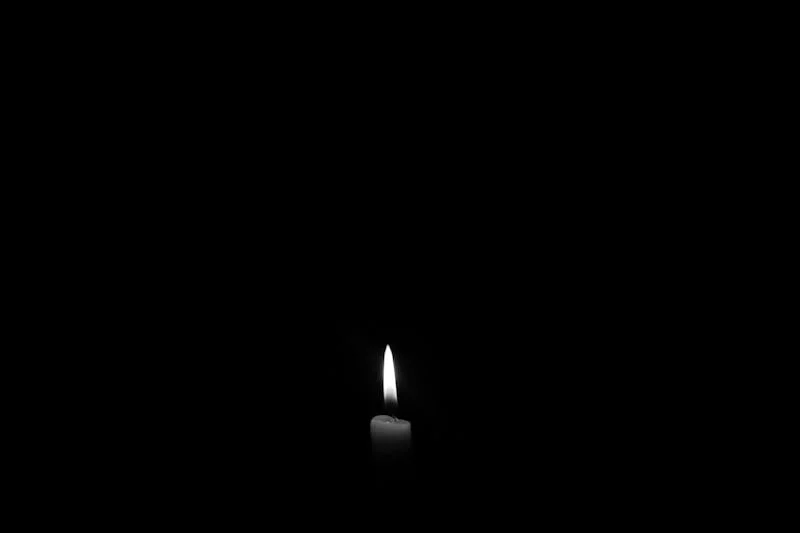 holding a candle up to a void