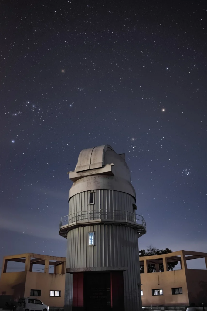 a large telescope for looking deep into space