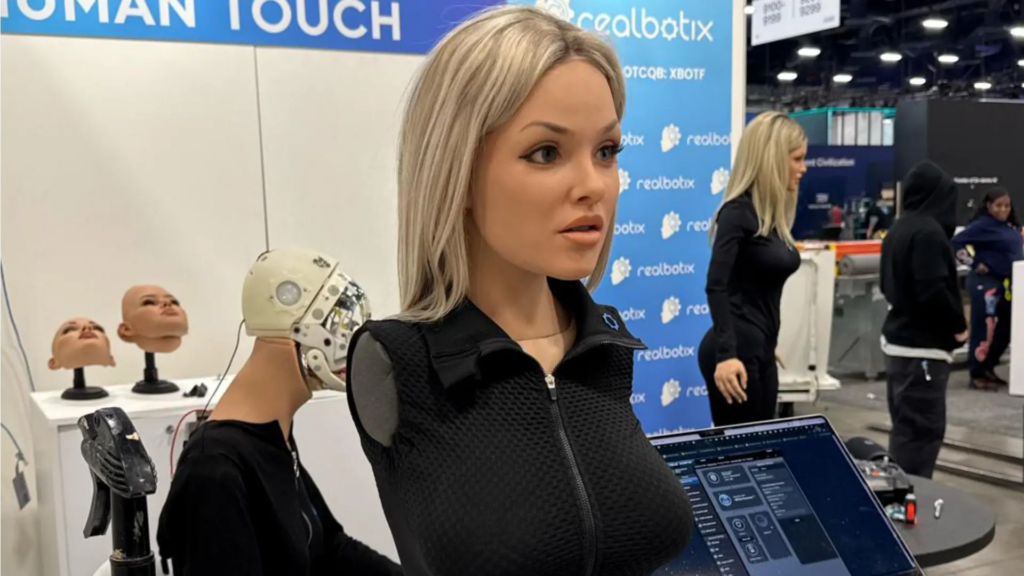 The Realbotix booth at a convention