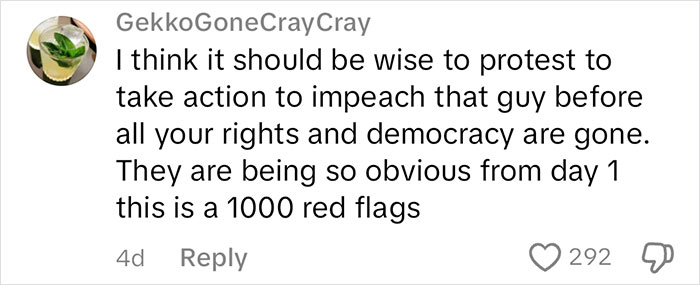 comment on TikTok video