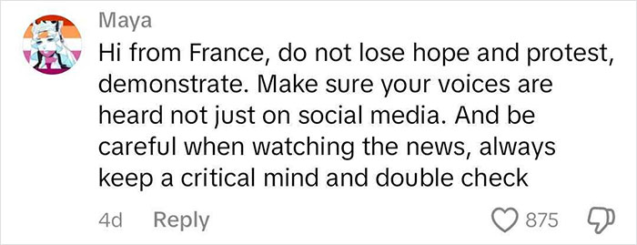comment on TikTok video