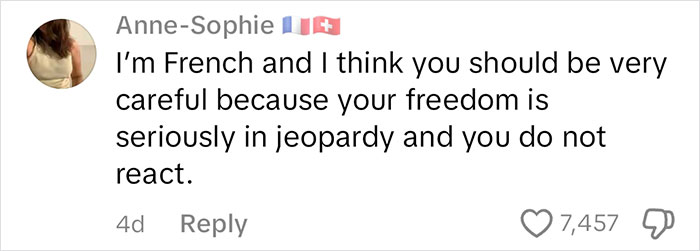 comment on TikTok video