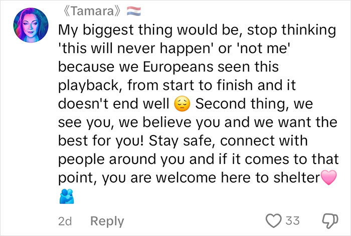 comment on TikTok video