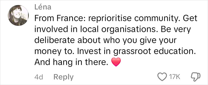 comment on TikTok video