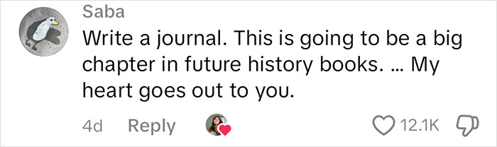 comment on TikTok video